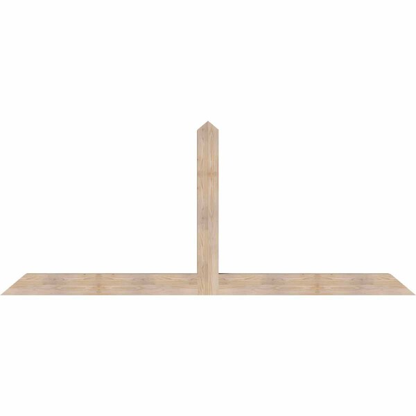 Ekena Millwork Portland Smooth Timber Gable Bracket, Douglas Fir, 108"W x 45"H x 5 1/2"D x 5 1/2"F, 10/12 Pitch GBW108X45X0606POR00SDF - main